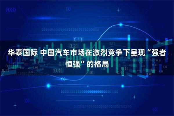 华泰国际 中国汽车市场在激烈竞争下呈现“强者恒强”的格局